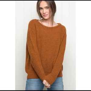 Burnt orange betty sweater